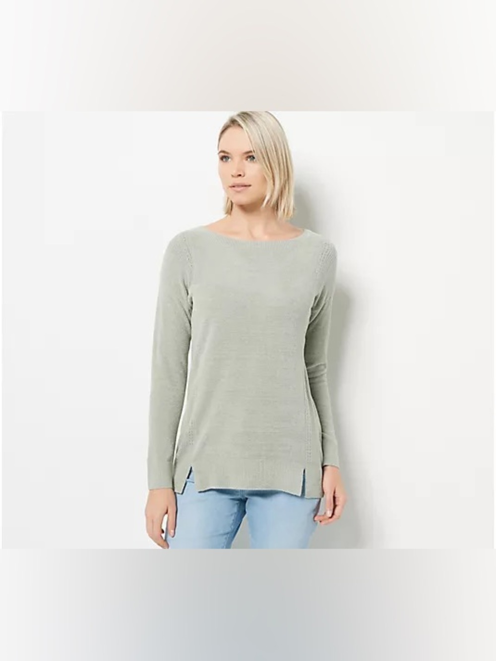 Barefoot Dreams Cozychic ultra Lite soft knit cozy long sleeve top white sweater